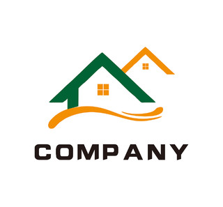 家居行业标识logo房屋logo绿色logo黄色logo家居logo